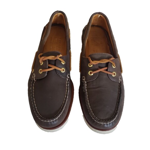 Sperry Top Sider Gold Cup Boat Shoes Leather Men\'s Size 9.5M Sahara Brown main image 6